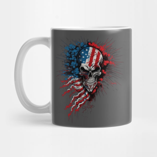 4th of July Skull by ScaryKittyClothing